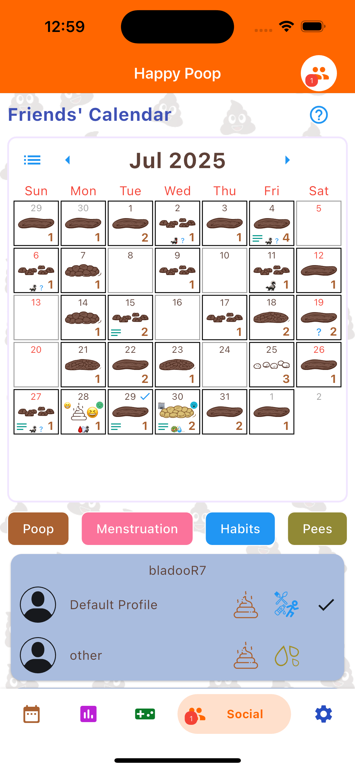 The Friends' calendar