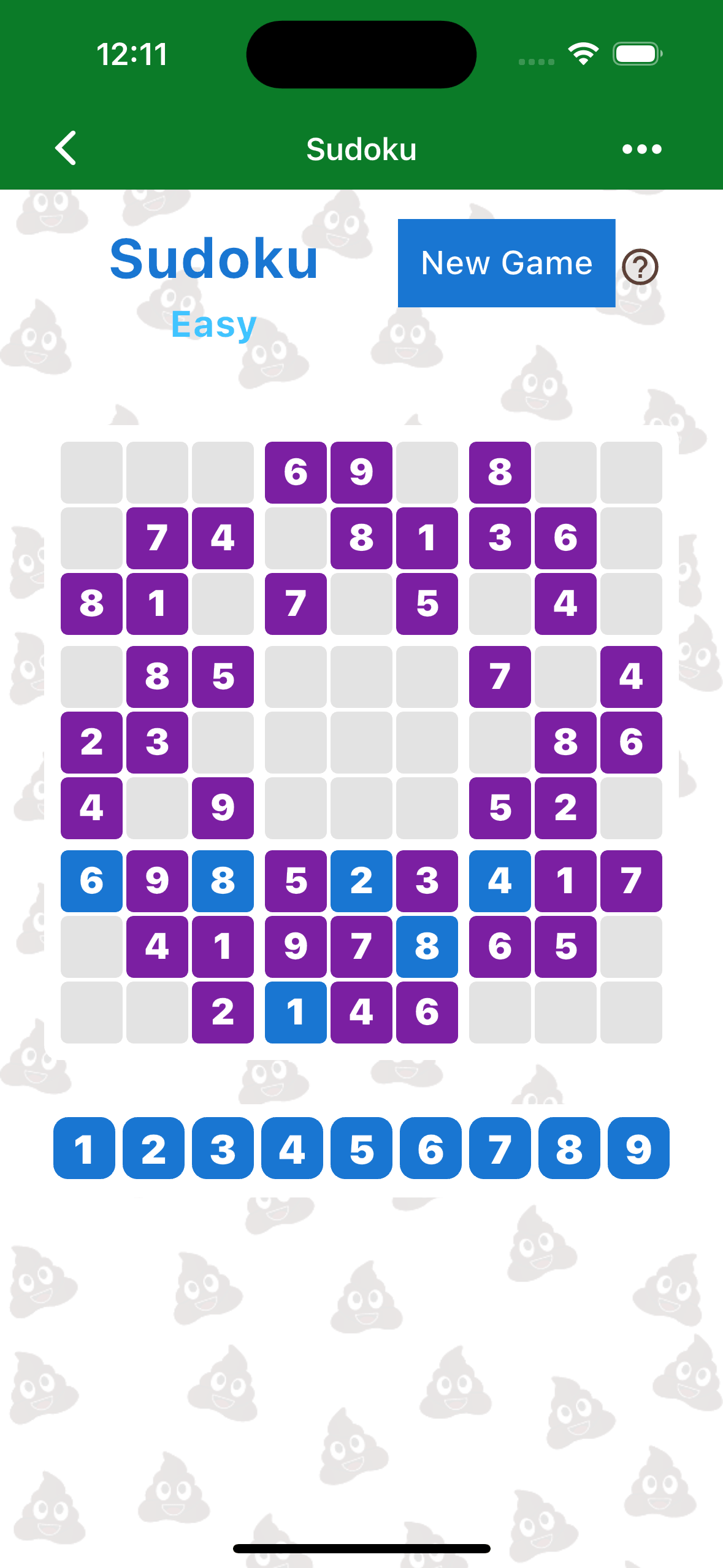 The Sudoku board