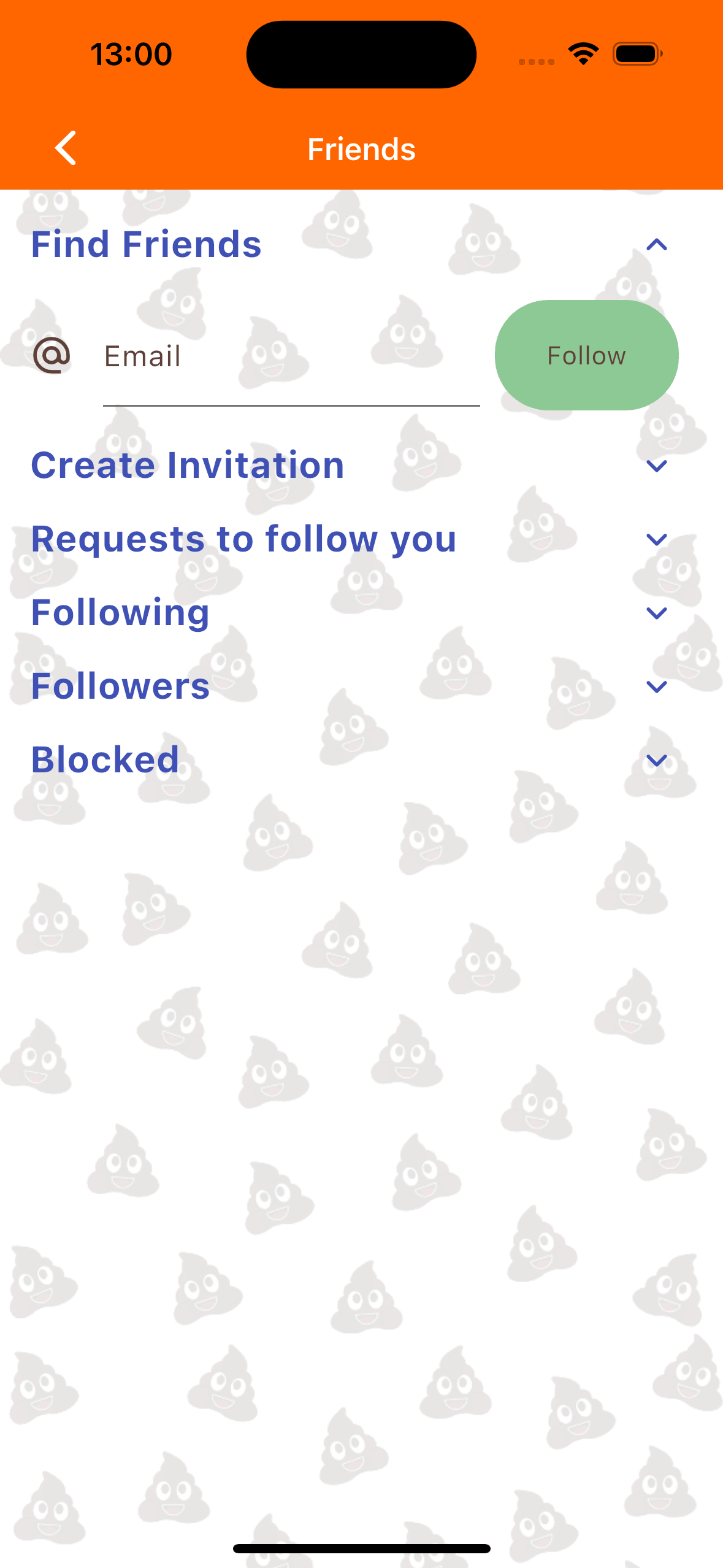 The Social Page for managing friends